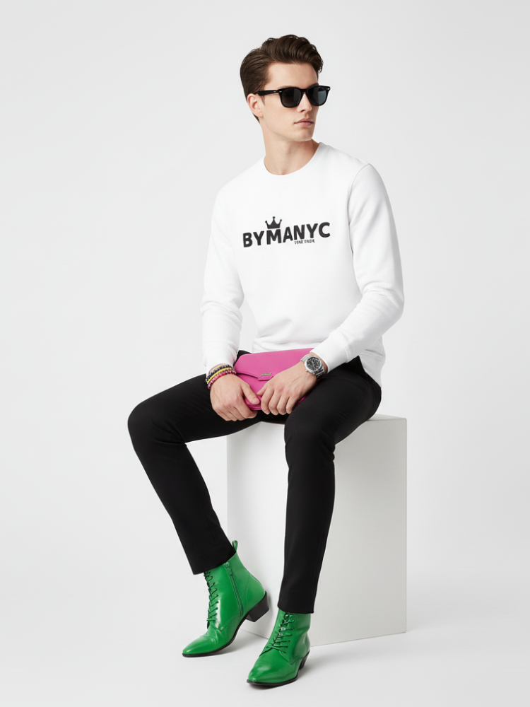 Unisex Organic Sweatshirt LOVE MANHATTAN BYMANYC ® New York | Eco Urban Style
