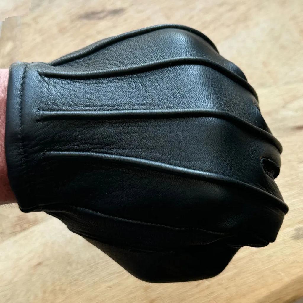 Legendary Haymakers Super Welted Short Wrist American Deerskin Motorcycle Gloves