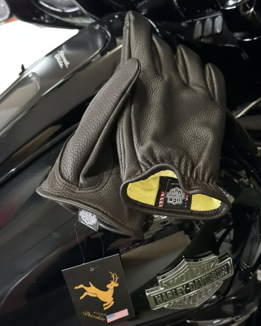 Legendary Deerskin Aramid Lined Short Wrist Touchscreen Gloves