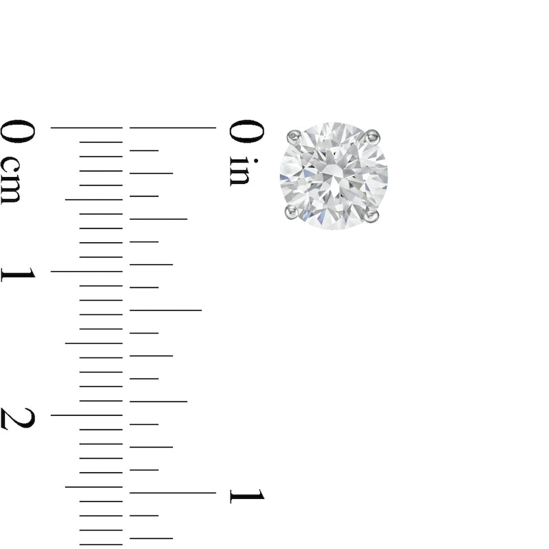 3.00 CTW Lab Diamond Stud Earrings | 14K Gold | G-VS Round Cut | AGI Certified