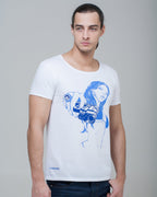 POPLINE Gunshot Short Sleeve Tee