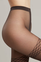 Fantasy Tights Conte Versale with Openwork Stockings Imitation