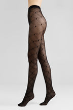 Fantasy Tights Conte Vogue | Diamonds with a Small Mesh Effect | Nero