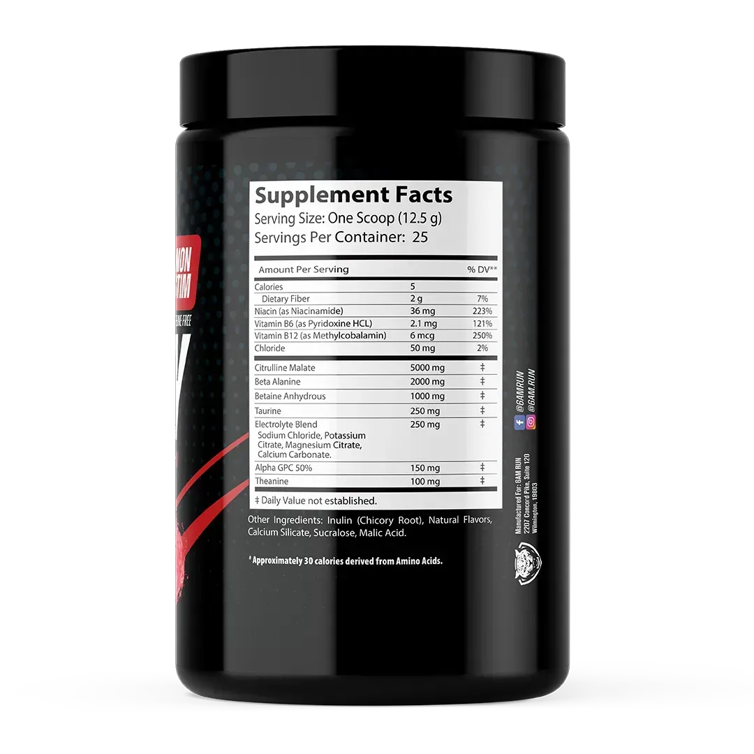 VELOCITY Pre-Workout Formula (NO Caffeine PRE!)