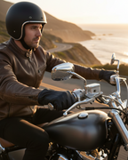 Legendary Haymakers Super Welted Short Wrist American Deerskin Motorcycle Gloves