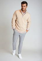 Voey Quarter Zip Sweatshirt | Camel