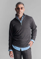Voey Quarter Zip Sweatshirt | Charcoal Gray