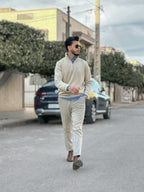 Voey Quarter Zip Sweatshirt | Camel