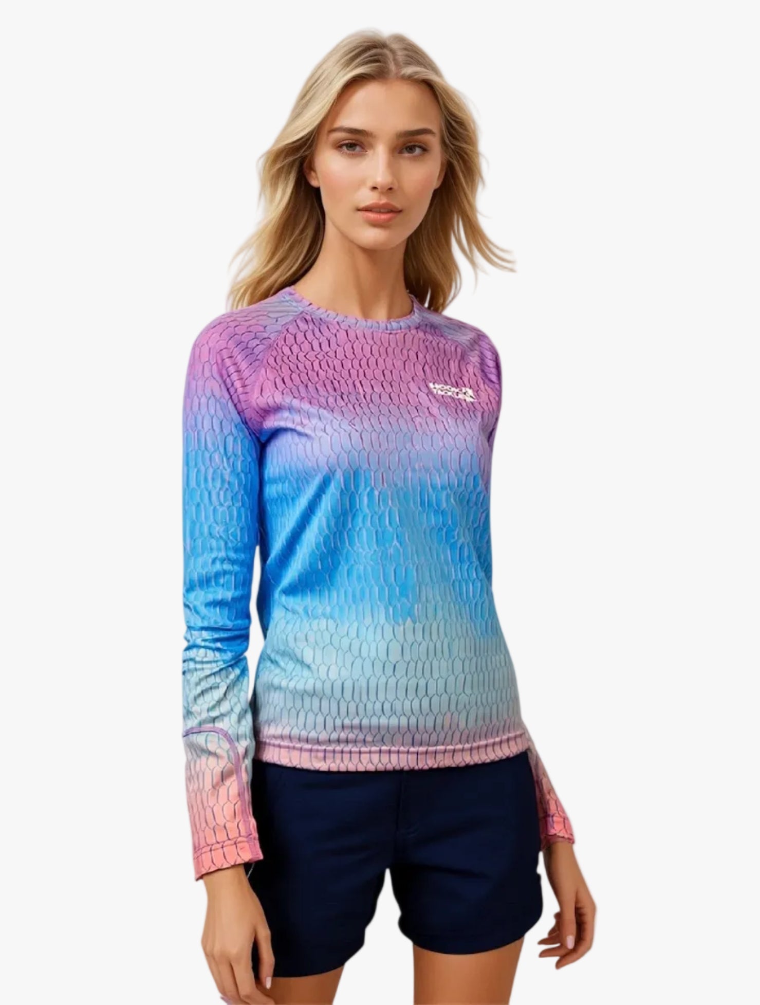 Women's Fish Scale L/S UV Fishing Shirt