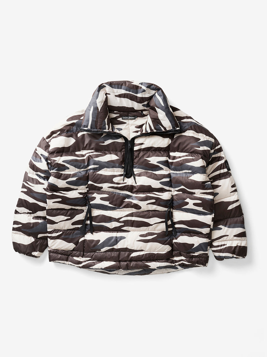 Down Half Zip Jacket | Zebra