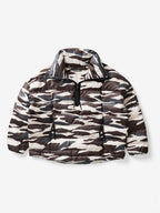 Down Half Zip Jacket | Zebra