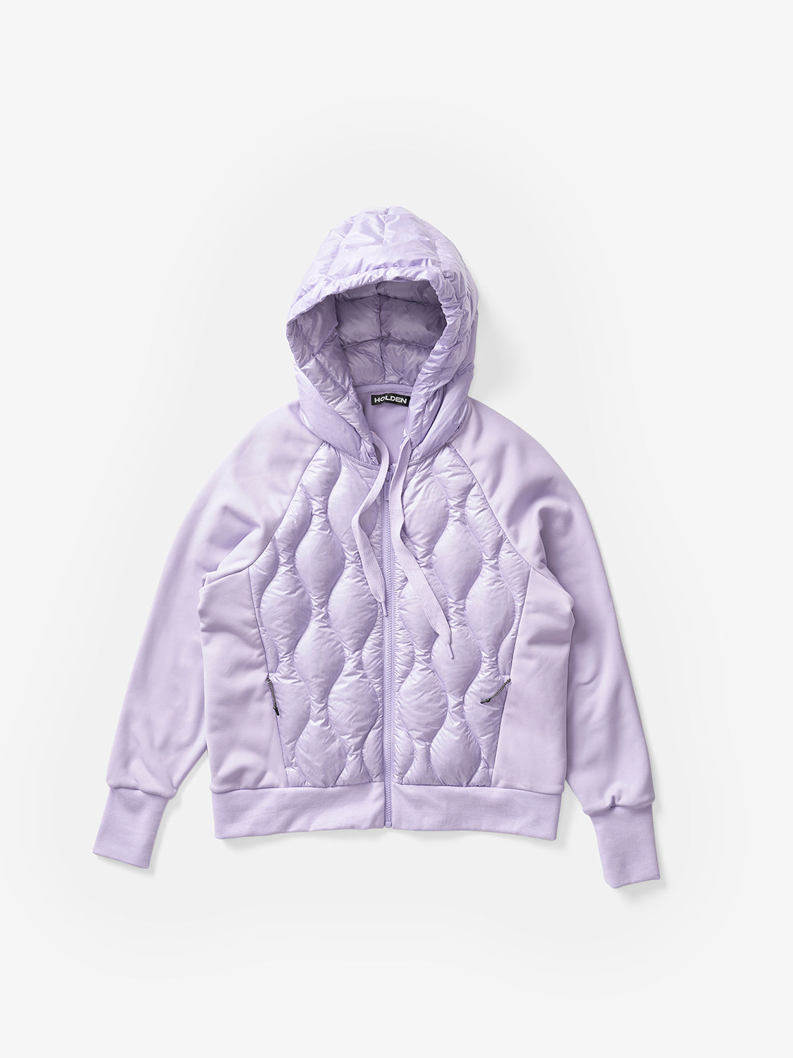 Down Zip Hoodie | Lavender