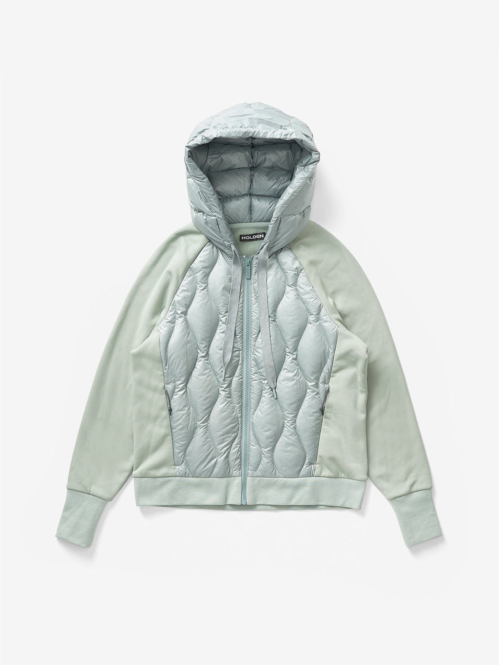 Down Zip Hoodie | Slate Gray