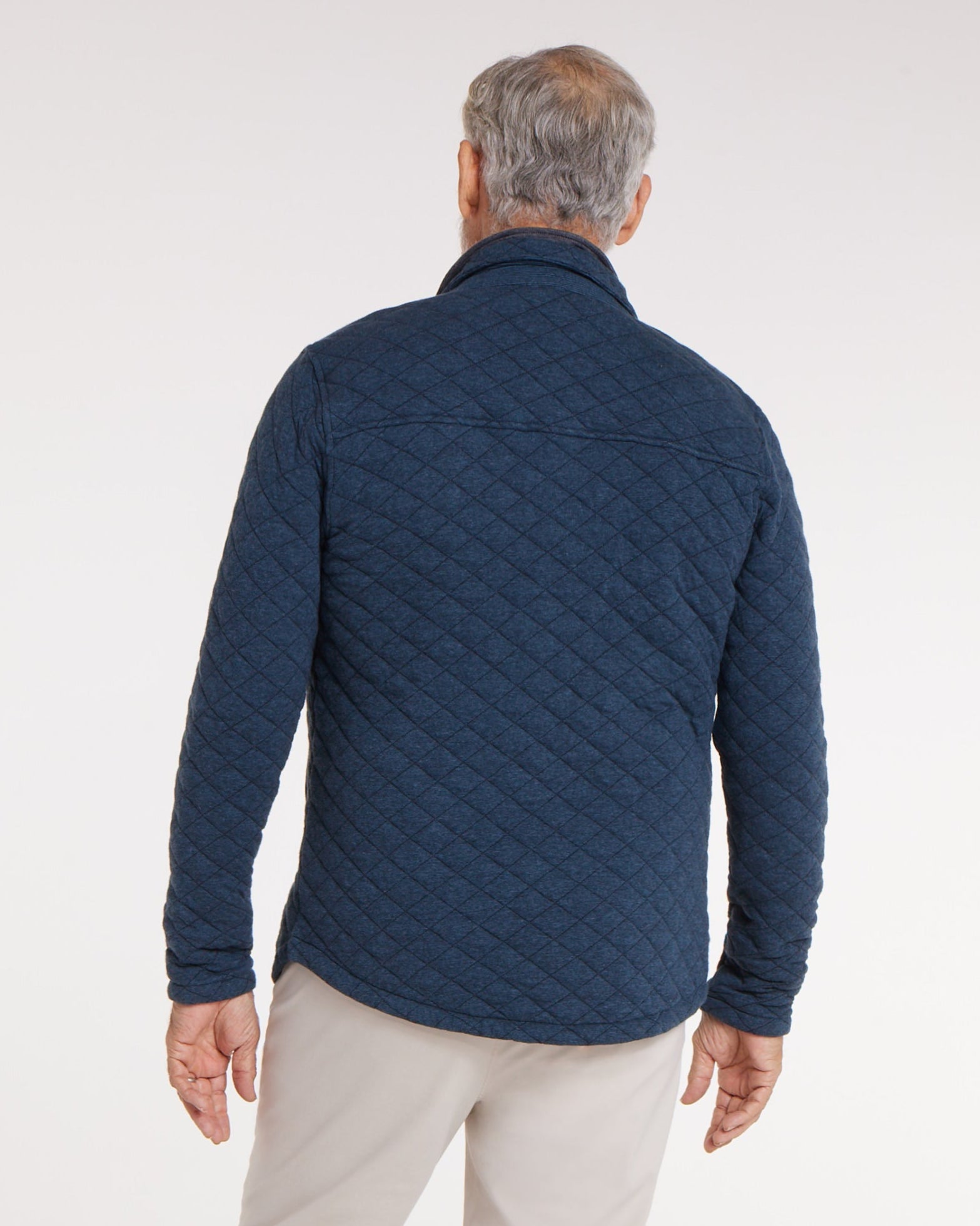 Abuelo Quilted Magnetic Jacket in Blue Heather