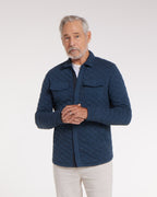 Abuelo Quilted Magnetic Jacket in Blue Heather