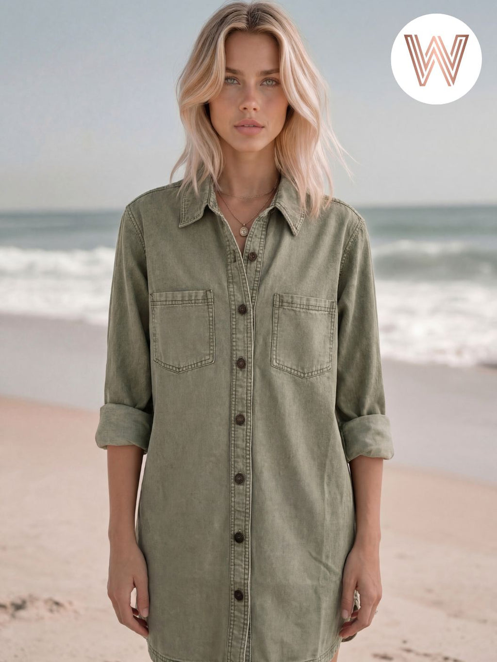 Ash Denim Jacket | Olive