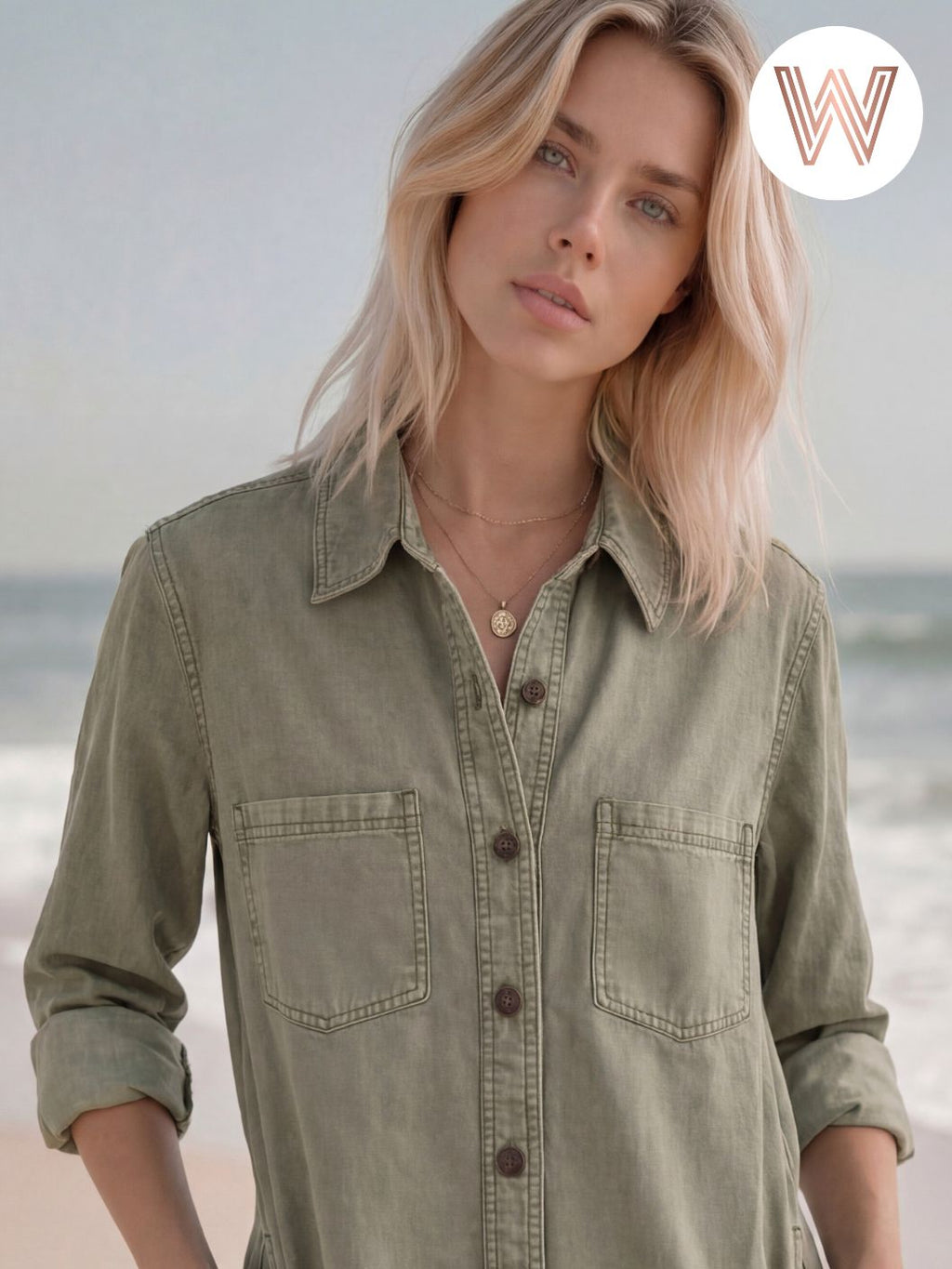 Ash Denim Jacket | Olive