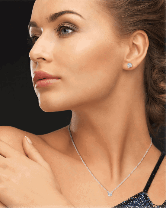 Mia Cubic Zirconia Necklace and Earring Set