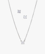 Mia Cubic Zirconia Necklace and Earring Set