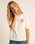 White Smiley Face Casual Short Sleeve Sweatshirt