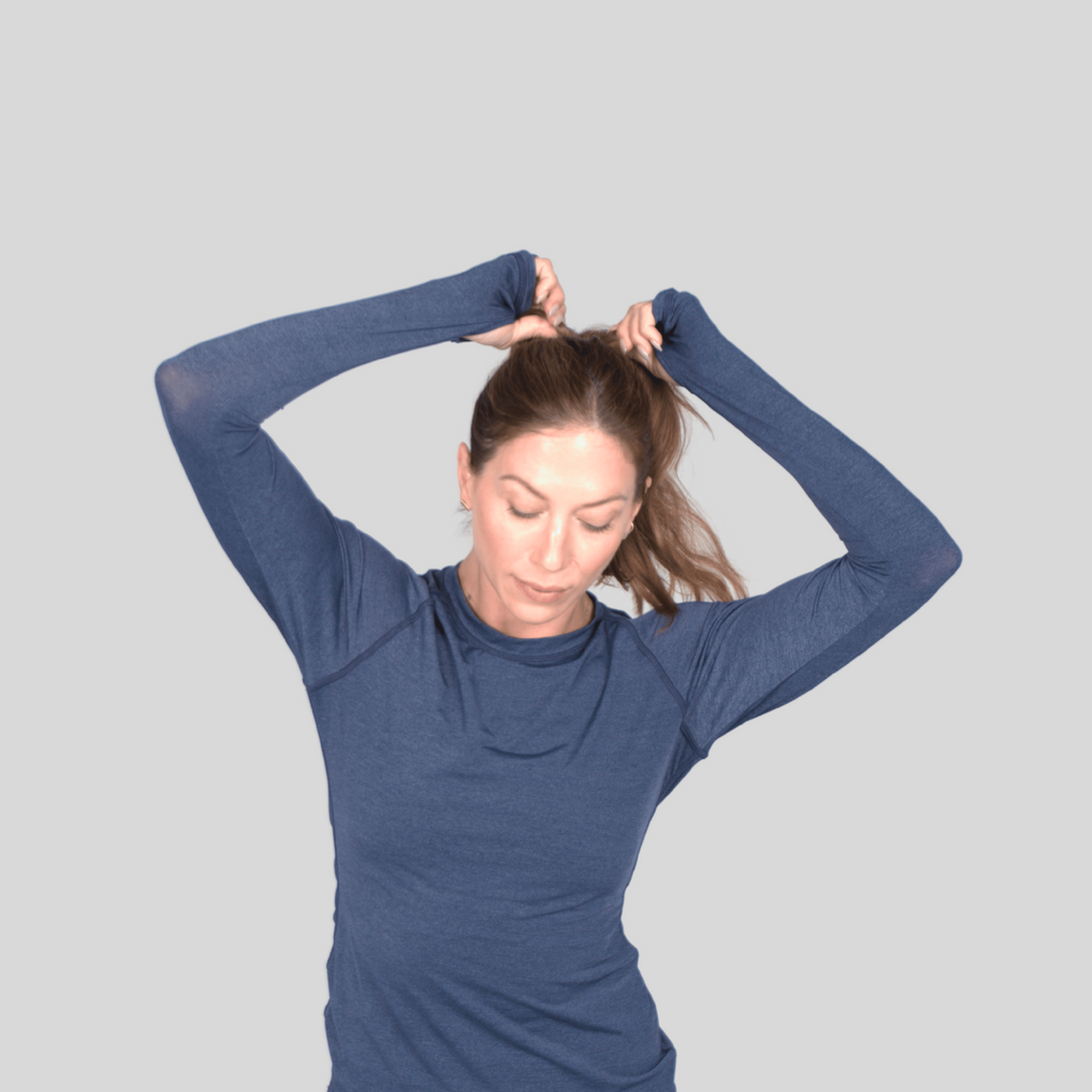 Laguna Long-Sleeve Women's Sun Shirt Heathered