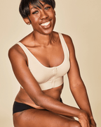 Wilderness Front‑Closure Cotton Bralette | Beige