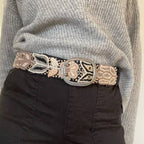 Wildroot Artisan Embroidered Belt | Black