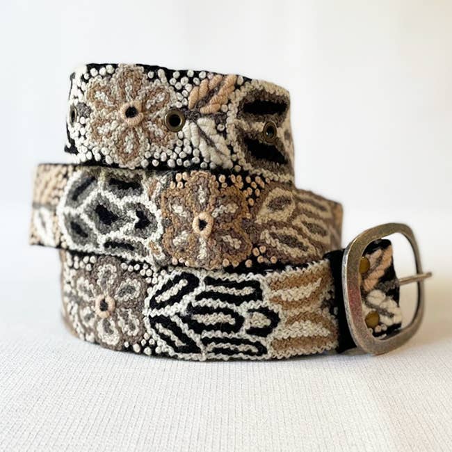 Wildroot Artisan Embroidered Belt | Black
