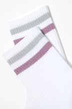 Conte Cotton Long Socks Active 157 | Lurex Stripes