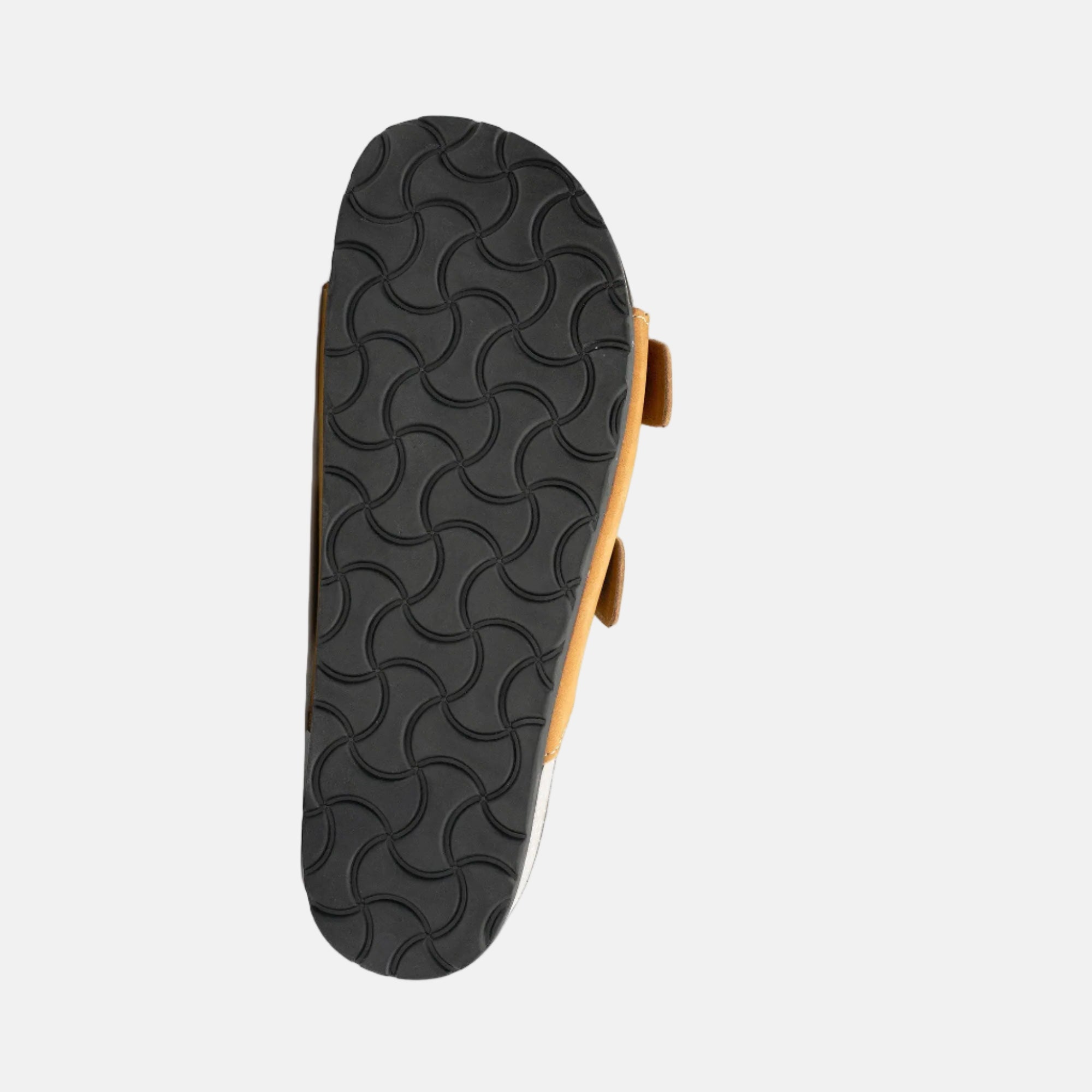 Yellow Buckle Slide Sandals