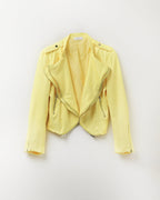 Yellow Jacket with Zipper Details