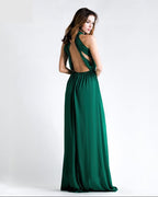 Plunge Green Gown