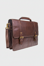 Hidesign Charles Large Double Gusset Leather 17" Laptop Compatible Briefcase Work Bag