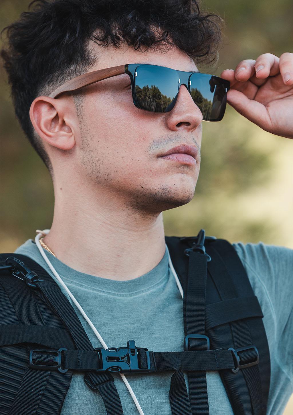 Eyewood ReInvented Acetate & Wood Square Sunglasses