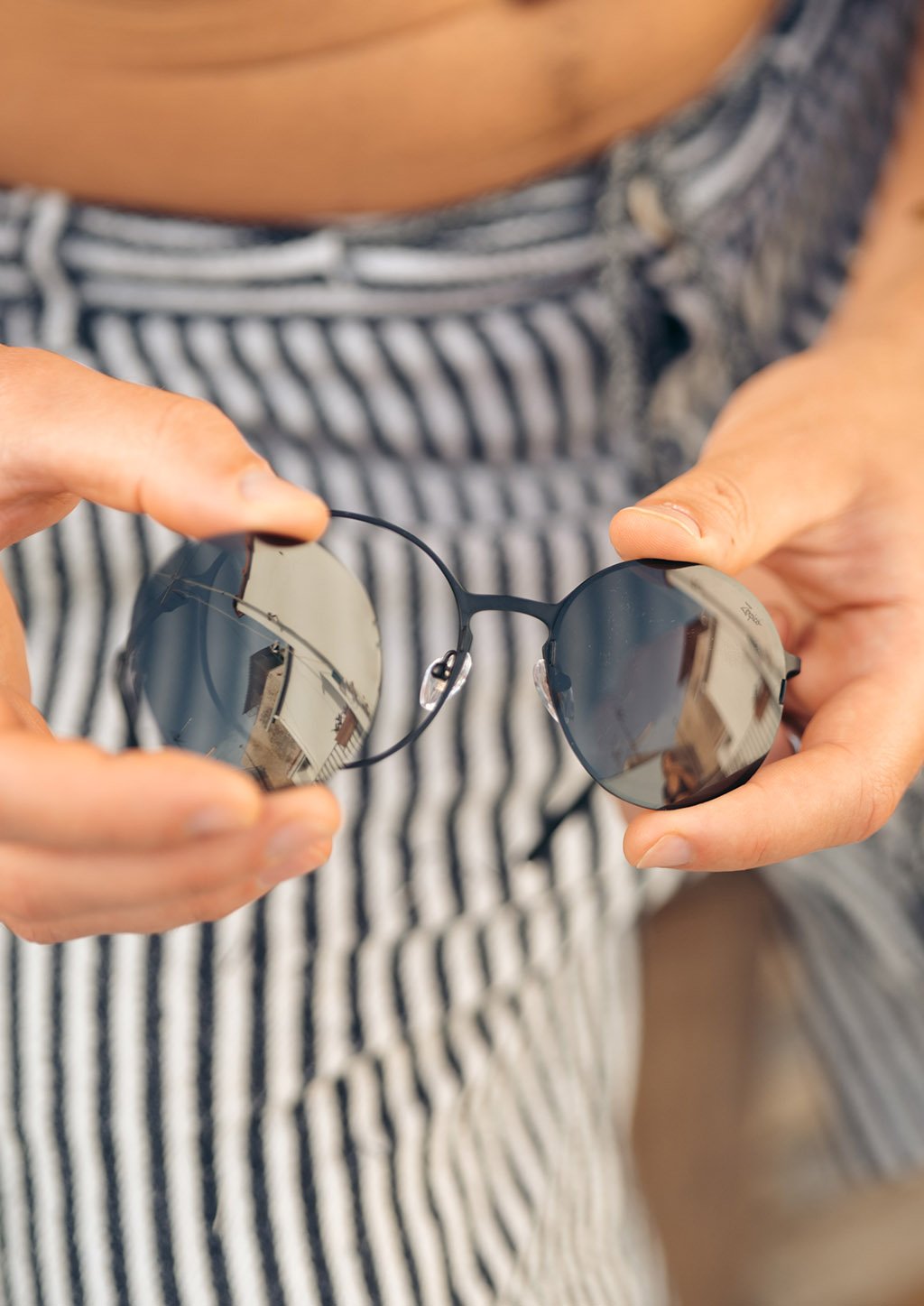 Titanium Round V2 Sunglasses | Changeable Lenses