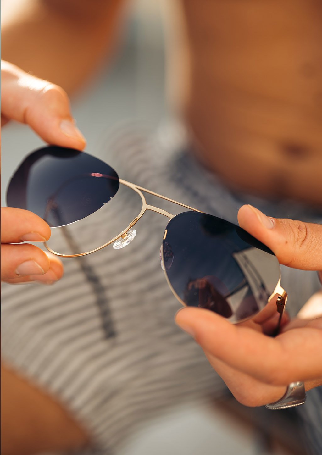 Titanium Aviators V2 Sunglasses | Changeable Lenses