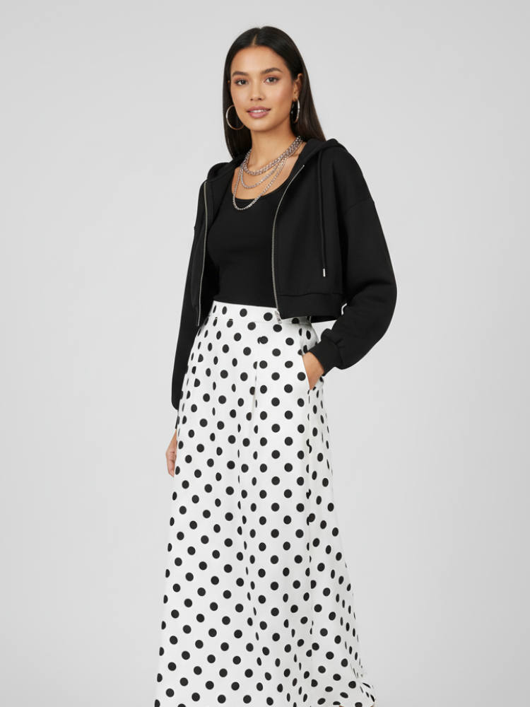 Zip-Up Cropped Hoodie | Brooklyn BYMANYC ® New York