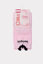 Conte Classic Cotton Socks 245 | Picot "Batgirl"