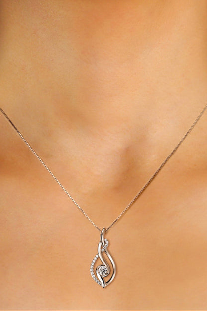 Moissanite Silver Necklace