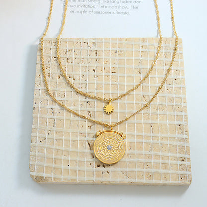 Double-Layered Pendant Necklace