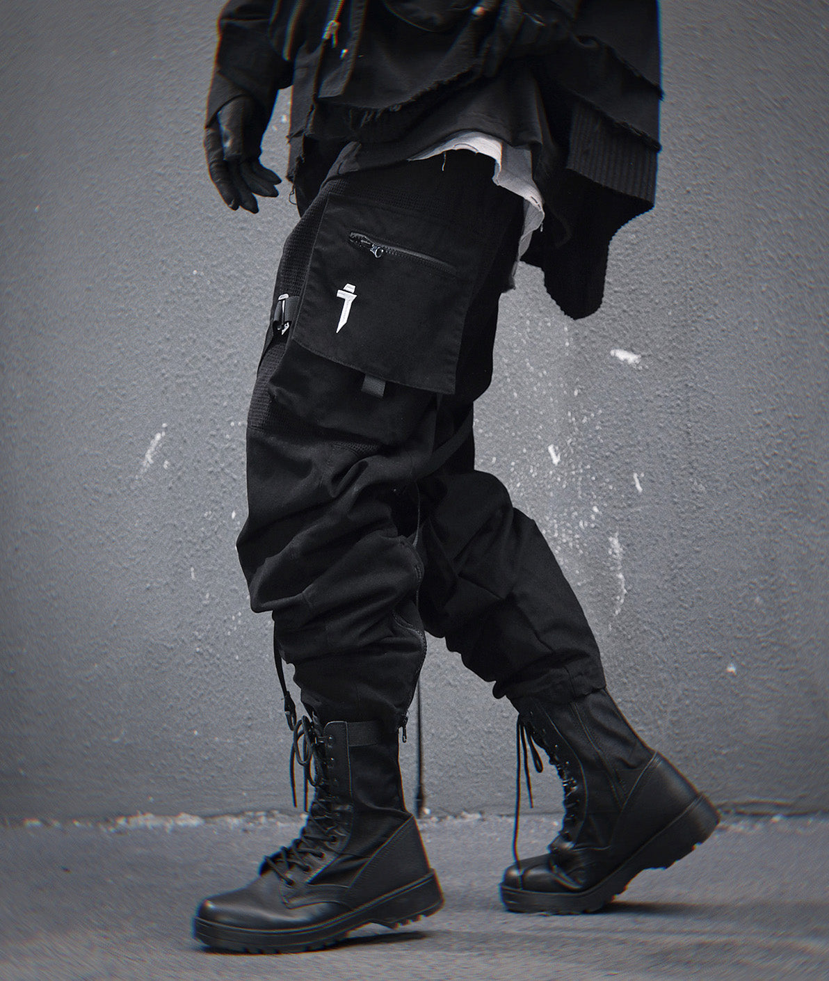 Black NX Cargo Pants | HiP46