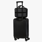 2-Piece Spinner Luggage Set | 20” Carry-On & 14” Crossbody Handbag