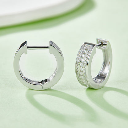 Huggie Earrings 0.37 Cttw Moissanite