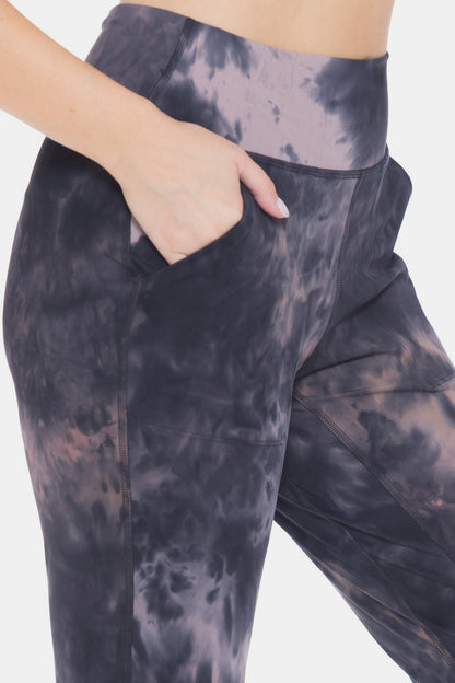 Tie-Dye High Waist Cropped Leggings