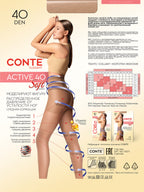 Support & Compression Tights Conte Active 40 Den