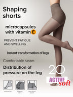 Shaping Support with Vitamin E Tights Conte Active Soft 20 Den