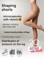 Shaping Support with Vitamin E Tights Conte Active Soft 20 Den