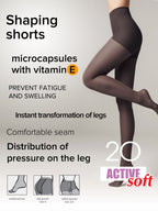 Shaping Support with Vitamin E Tights Conte Active Soft 20 Den
