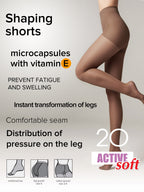Shaping Support with Vitamin E Tights Conte Active Soft 20 Den