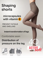 Shaping Support with Vitamin E Tights Conte Active Soft 40 Den